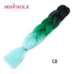 Load image into Gallery viewer, Miss Rola 100g 24 Inch Single Ombre Color Synthetic Hair
