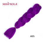 Load image into Gallery viewer, Miss Rola 100g 24 Inch Single Ombre Color Synthetic Hair
