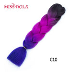 Load image into Gallery viewer, Miss Rola 100g 24 Inch Single Ombre Color Synthetic Hair
