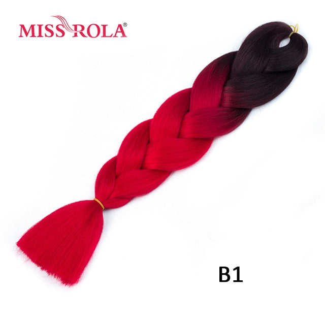 Miss Rola 100g 24 Inch Single Ombre Color Synthetic Hair