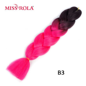 Miss Rola 100g 24 Inch Single Ombre Color Synthetic Hair