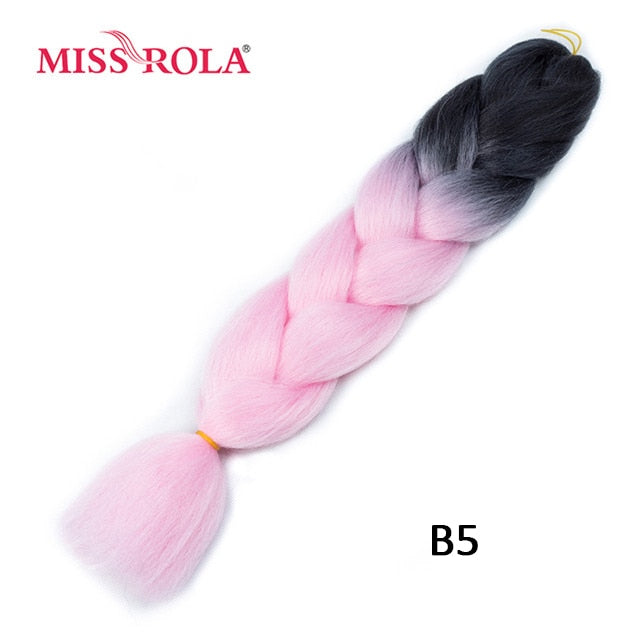 Miss Rola 100g 24 Inch Single Ombre Color Synthetic Hair