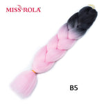 Load image into Gallery viewer, Miss Rola 100g 24 Inch Single Ombre Color Synthetic Hair
