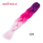 Load image into Gallery viewer, Miss Rola 100g 24 Inch Single Ombre Color Synthetic Hair
