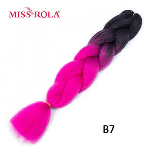 Miss Rola 100g 24 Inch Single Ombre Color Synthetic Hair