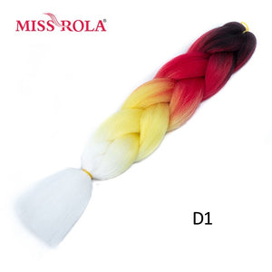 Miss Rola 100g 24 Inch Single Ombre Color Synthetic Hair