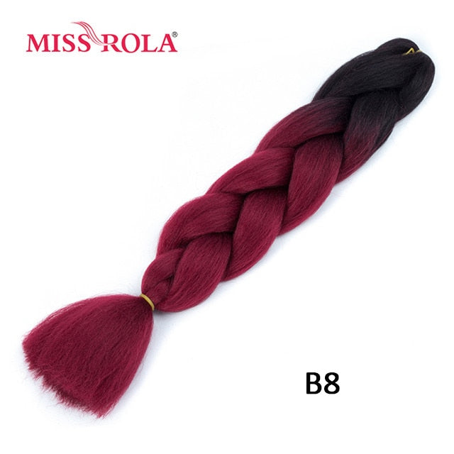 Miss Rola 100g 24 Inch Single Ombre Color Synthetic Hair