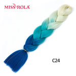 Load image into Gallery viewer, Miss Rola 100g 24 Inch Single Ombre Color Synthetic Hair
