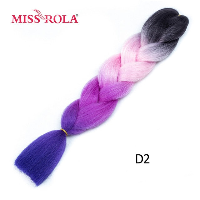 Miss Rola 100g 24 Inch Single Ombre Color Synthetic Hair