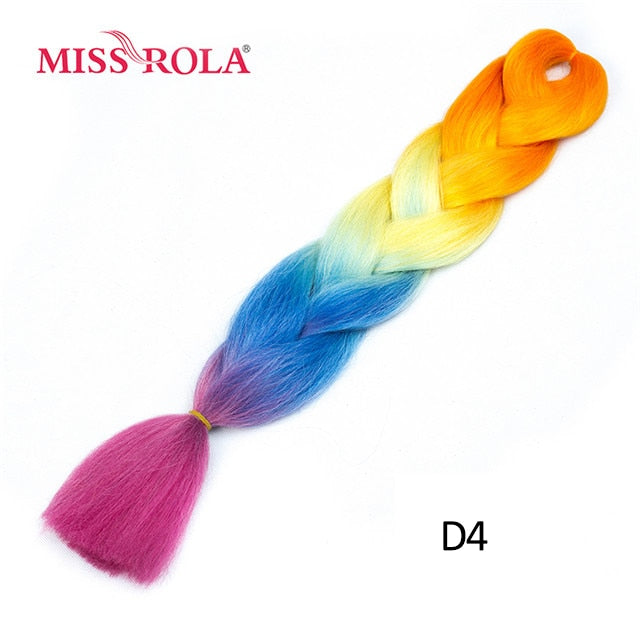 Miss Rola 100g 24 Inch Single Ombre Color Synthetic Hair