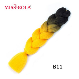 Miss Rola 100g 24 Inch Single Ombre Color Synthetic Hair