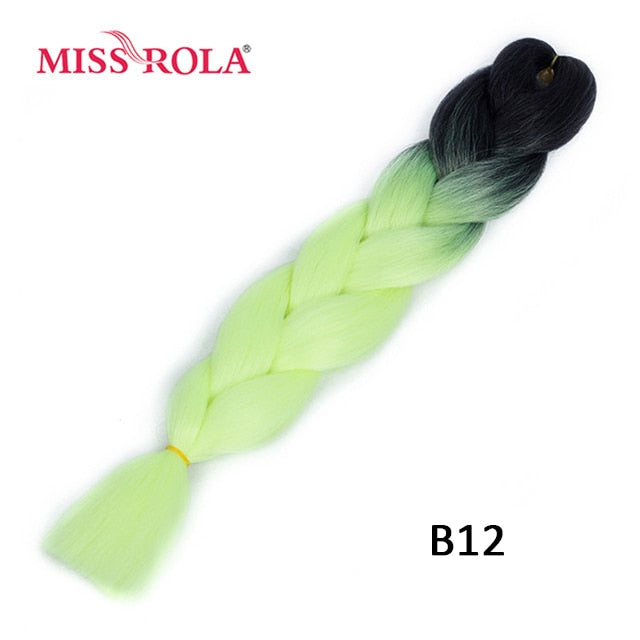 Miss Rola 100g 24 Inch Single Ombre Color Synthetic Hair