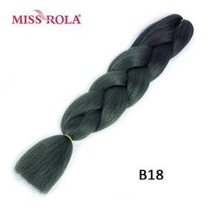 Miss Rola 100g 24 Inch Single Ombre Color Synthetic Hair