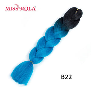 Miss Rola 100g 24 Inch Single Ombre Color Synthetic Hair