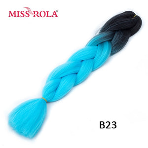 Miss Rola 100g 24 Inch Single Ombre Color Synthetic Hair