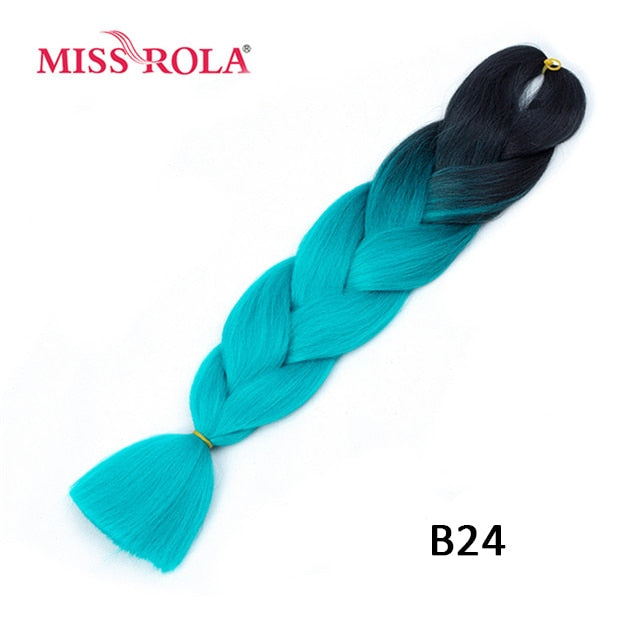 Miss Rola 100g 24 Inch Single Ombre Color Synthetic Hair