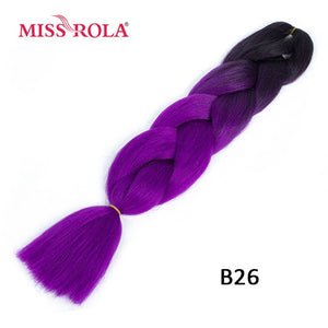 Miss Rola 100g 24 Inch Single Ombre Color Synthetic Hair