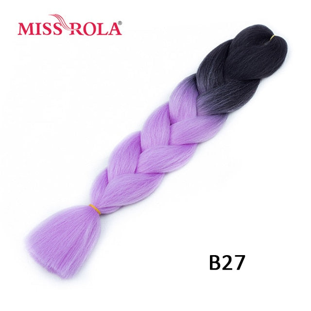 Miss Rola 100g 24 Inch Single Ombre Color Synthetic Hair