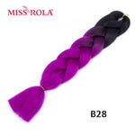 Load image into Gallery viewer, Miss Rola 100g 24 Inch Single Ombre Color Synthetic Hair
