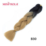 Load image into Gallery viewer, Miss Rola 100g 24 Inch Single Ombre Color Synthetic Hair
