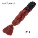 Load image into Gallery viewer, Miss Rola 100g 24 Inch Single Ombre Color Synthetic Hair
