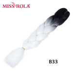 Load image into Gallery viewer, Miss Rola 100g 24 Inch Single Ombre Color Synthetic Hair
