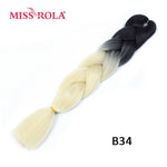 Load image into Gallery viewer, Miss Rola 100g 24 Inch Single Ombre Color Synthetic Hair
