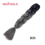 Load image into Gallery viewer, Miss Rola 100g 24 Inch Single Ombre Color Synthetic Hair
