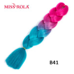 Load image into Gallery viewer, Miss Rola 100g 24 Inch Single Ombre Color Synthetic Hair
