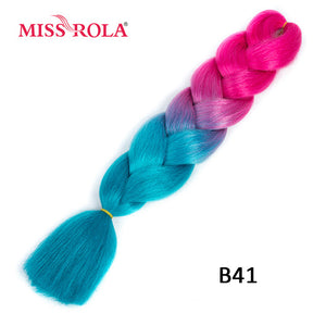 Miss Rola 100g 24 Inch Single Ombre Color Synthetic Hair