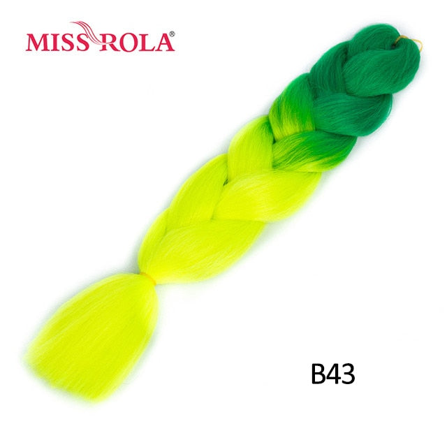 Miss Rola 100g 24 Inch Single Ombre Color Synthetic Hair