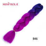 Load image into Gallery viewer, Miss Rola 100g 24 Inch Single Ombre Color Synthetic Hair
