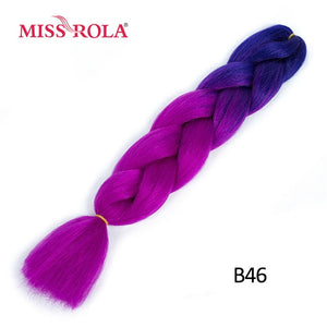 Miss Rola 100g 24 Inch Single Ombre Color Synthetic Hair