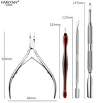 Load image into Gallery viewer, Set Nail Art Exfoliating Tools Scissors Plier Peeling Push Dead Skin Cuticle Pusher Nipper Spoon Remover Clipper Cutter
