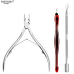 Load image into Gallery viewer, Set Nail Art Exfoliating Tools Scissors Plier Peeling Push Dead Skin Cuticle Pusher Nipper Spoon Remover Clipper Cutter
