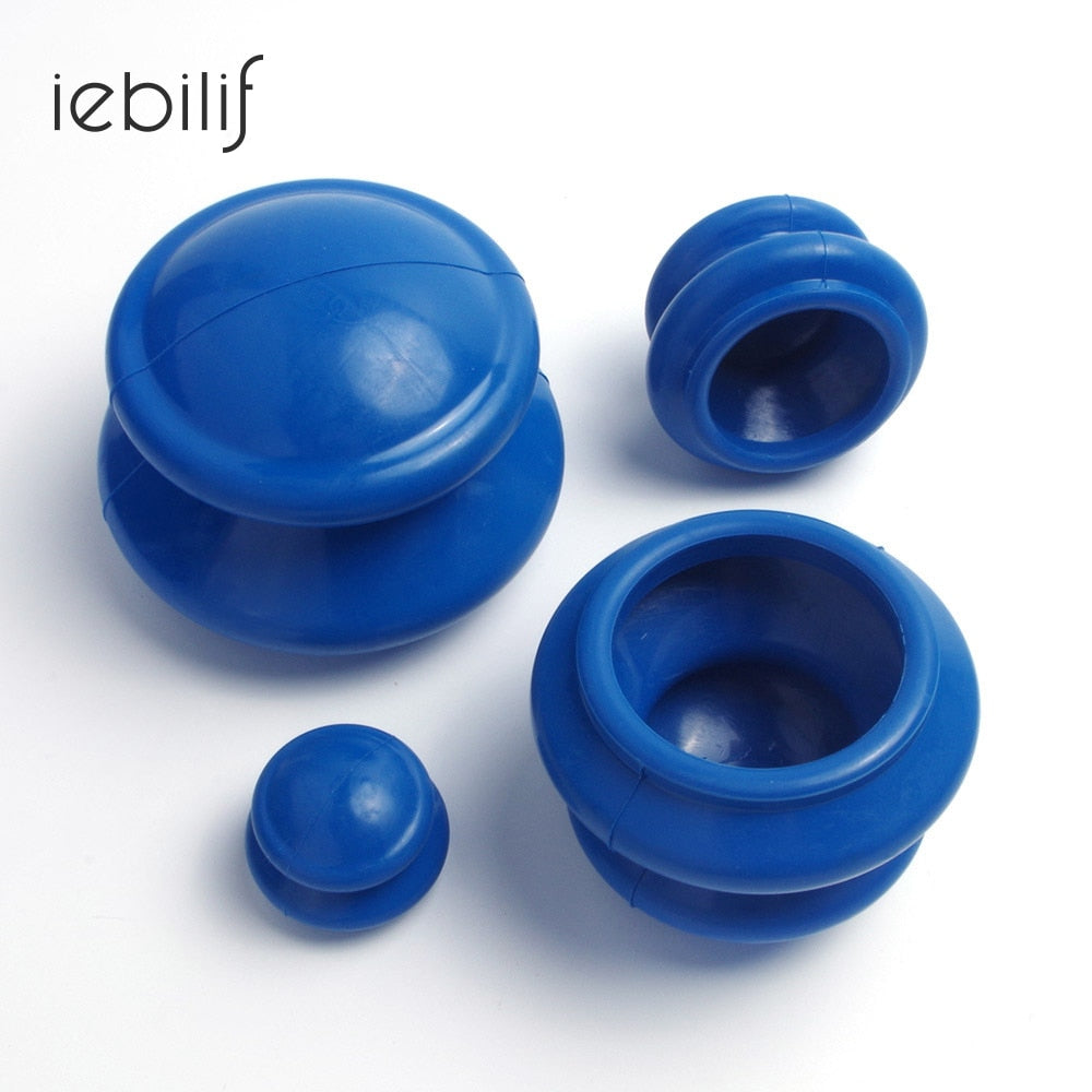 4Pcs Vacuum Cans Suction Cups Massage Anti Cellulite Vacuum Cupping Set