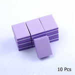 Load image into Gallery viewer, 10/25/50pcs lot Double-sided Mini Nail File Blocks Colorful Sponge
