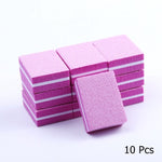 Load image into Gallery viewer, 10/25/50pcs lot Double-sided Mini Nail File Blocks Colorful Sponge
