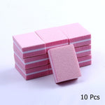 Load image into Gallery viewer, 10/25/50pcs lot Double-sided Mini Nail File Blocks Colorful Sponge
