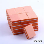 Load image into Gallery viewer, 10/25/50pcs lot Double-sided Mini Nail File Blocks Colorful Sponge
