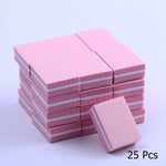 Load image into Gallery viewer, 10/25/50pcs lot Double-sided Mini Nail File Blocks Colorful Sponge
