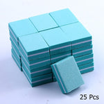 Load image into Gallery viewer, 10/25/50pcs lot Double-sided Mini Nail File Blocks Colorful Sponge
