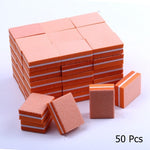 Load image into Gallery viewer, 10/25/50pcs lot Double-sided Mini Nail File Blocks Colorful Sponge
