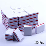 Load image into Gallery viewer, 10/25/50pcs lot Double-sided Mini Nail File Blocks Colorful Sponge
