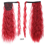 Load image into Gallery viewer, AOOSOO 24 inch Silky Straight Synthetic Clip in Drawstring Ponytail Hairpieces
