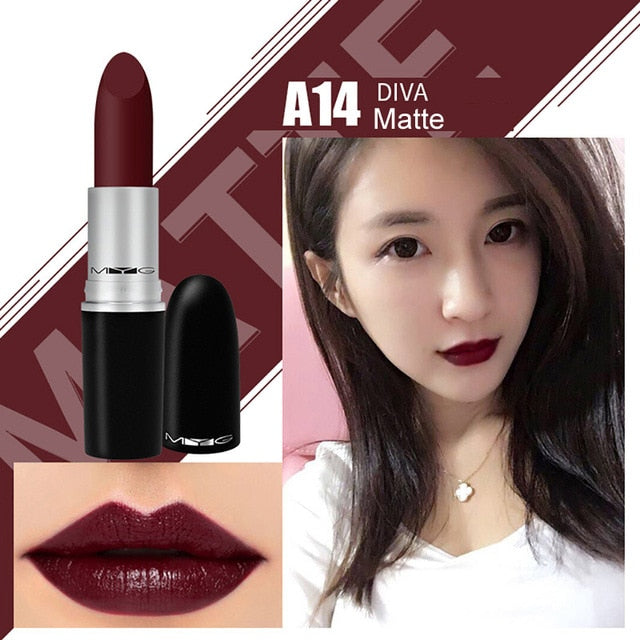 Top Quality MYG Matte Lipstick professional Lips Makeup Long-lasting Waterproof