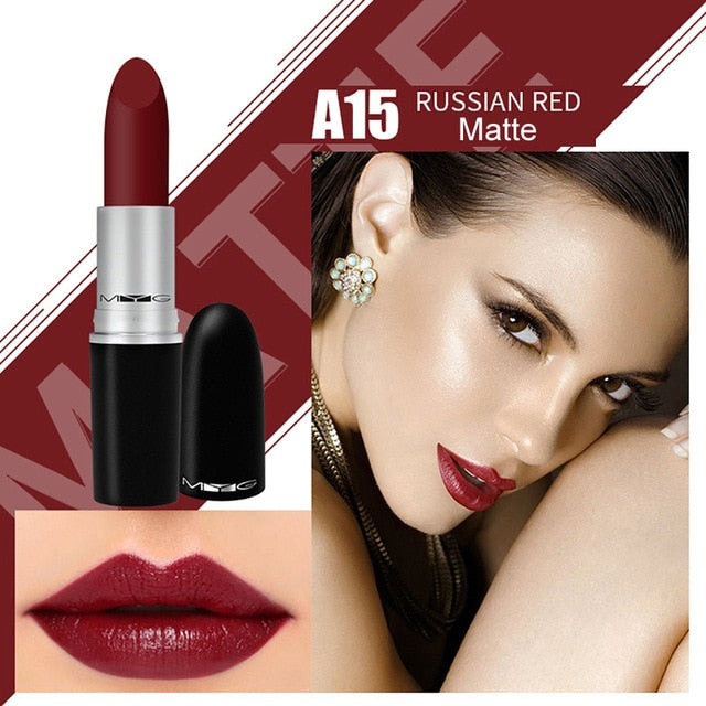 Top Quality MYG Matte Lipstick professional Lips Makeup Long-lasting Waterproof