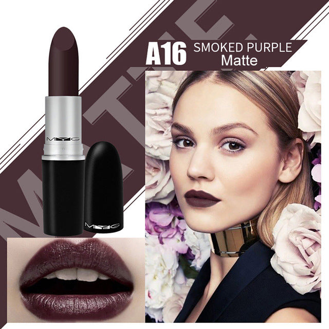 Top Quality MYG Matte Lipstick professional Lips Makeup Long-lasting Waterproof