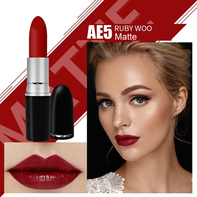 Top Quality MYG Matte Lipstick professional Lips Makeup Long-lasting Waterproof