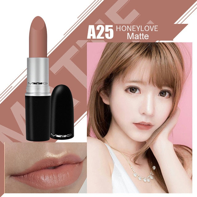 Top Quality MYG Matte Lipstick professional Lips Makeup Long-lasting Waterproof